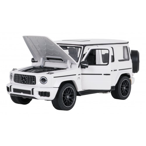 Kovové auto 1:24 Mercedes AMG G63 bílé barvy RASTAR