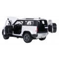 Kovové auto 1:24 Land Rover Defender 90 bílý RASTAR