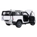 Kovové auto 1:24 Land Rover Defender 90 bílý RASTAR