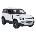 Kovové auto 1:24 Land Rover Defender 90 bílý RASTAR