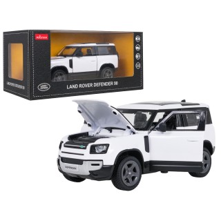 Kovové auto 1:24 Land Rover Defender 90 bílý RASTAR