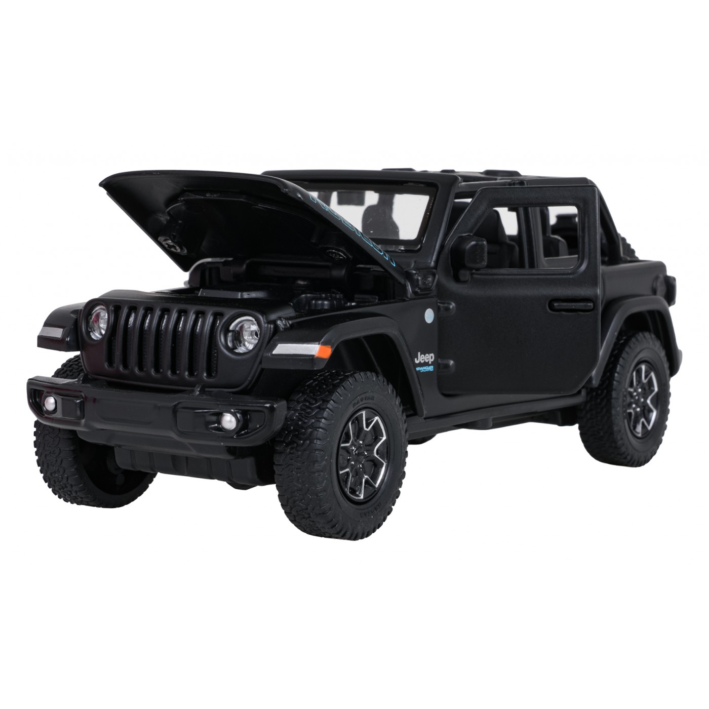 Kovové auto 1:32 Jeep Wrangler Rubicon Black RASTAR