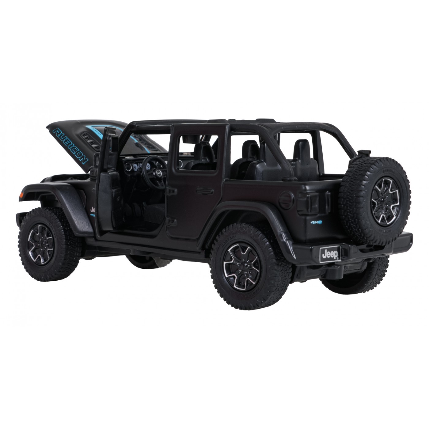 Kovové auto 1:32 Jeep Wrangler Rubicon Black RASTAR