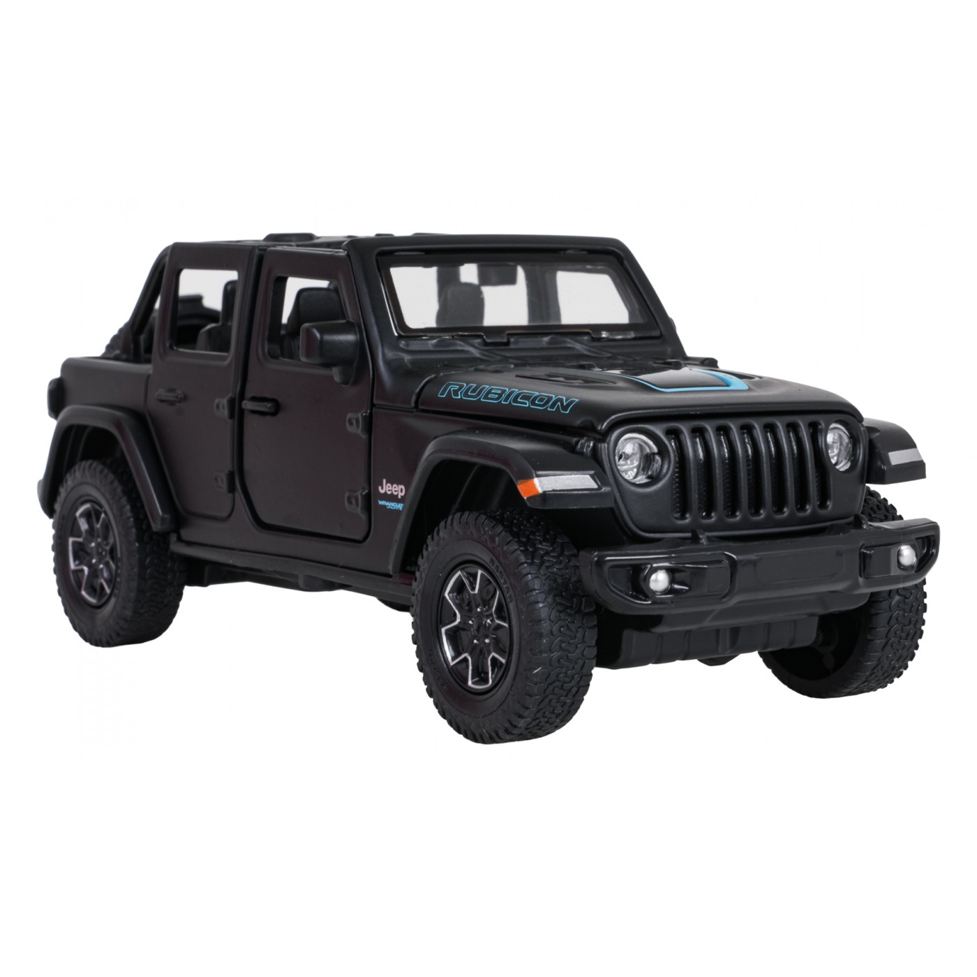 Kovové auto 1:32 Jeep Wrangler Rubicon Black RASTAR