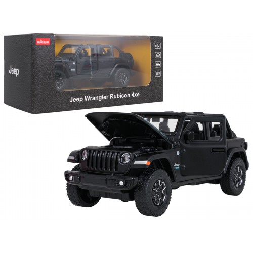 Kovové auto 1:32 Jeep Wrangler Rubicon Black RASTAR