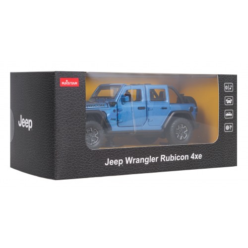 Kovové auto 1:32 Jeep Wrangler Rubicon Blue RASTAR
