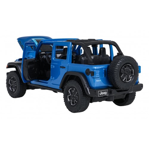 Kovové auto 1:32 Jeep Wrangler Rubicon Blue RASTAR