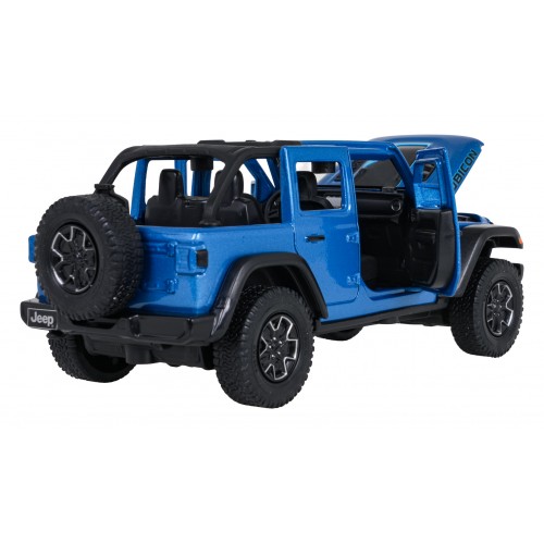 Kovové auto 1:32 Jeep Wrangler Rubicon Blue RASTAR