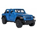 Kovové auto 1:32 Jeep Wrangler Rubicon Blue RASTAR