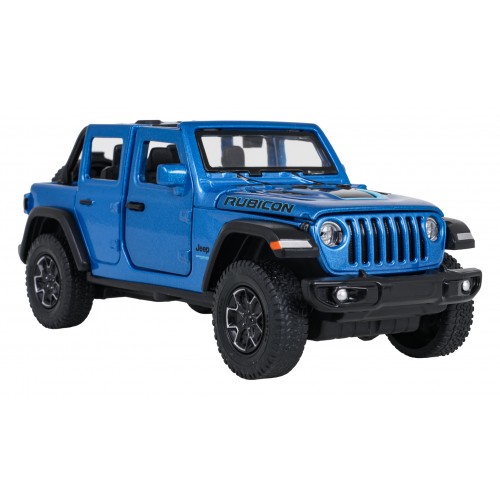 Kovové auto 1:32 Jeep Wrangler Rubicon Blue RASTAR
