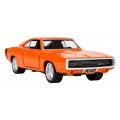 Kovové auto 1:36 1970 Dodge Charger R/T oranžové RASTAR