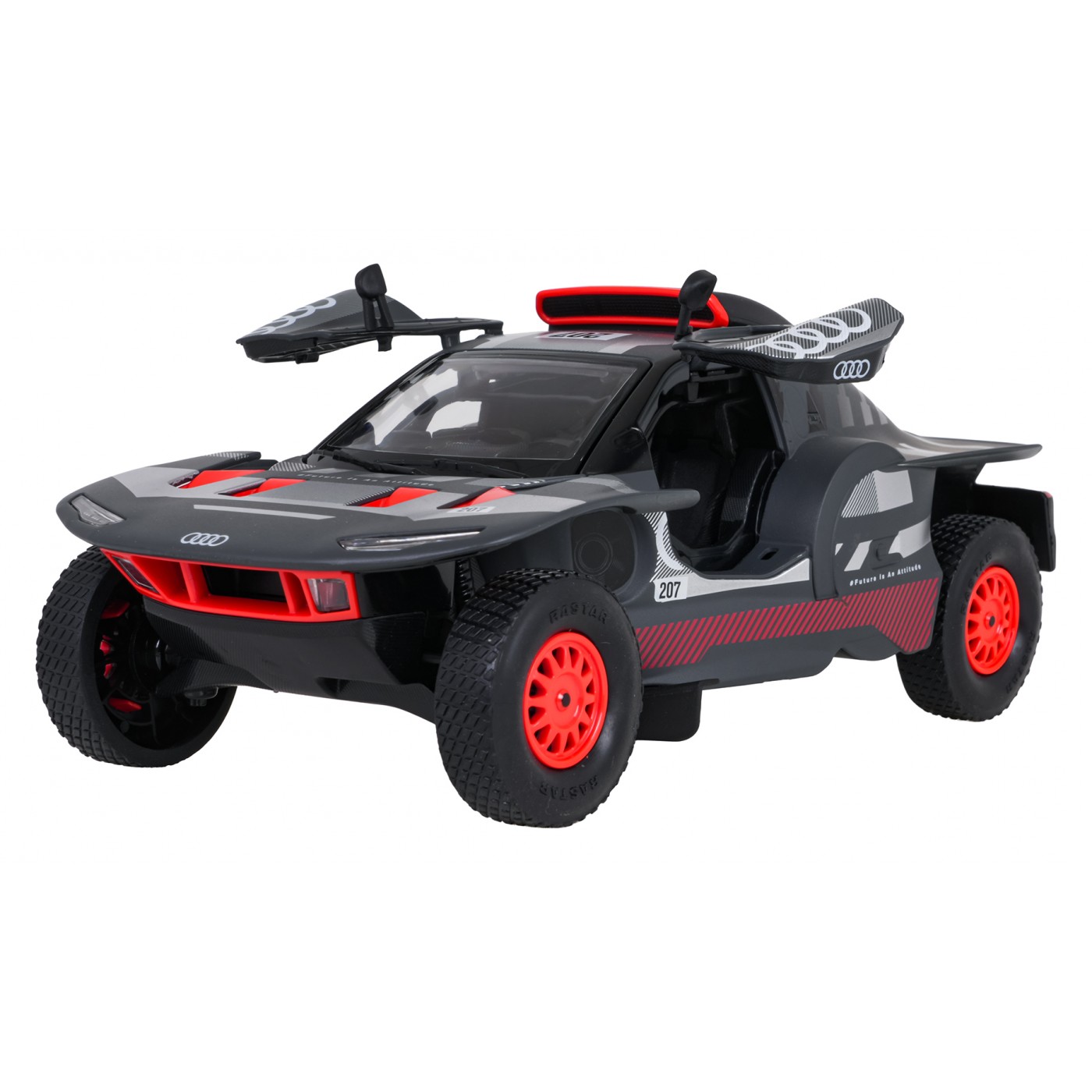 Kovové auto 1:32 AUDI RS Q e-tron šedé RASTAR