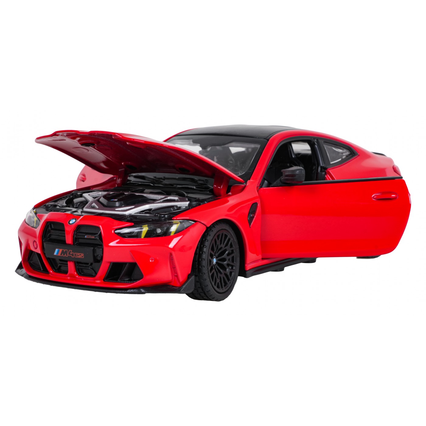 Kovové auto 1:24 BMW M4 CS červené RASTAR
