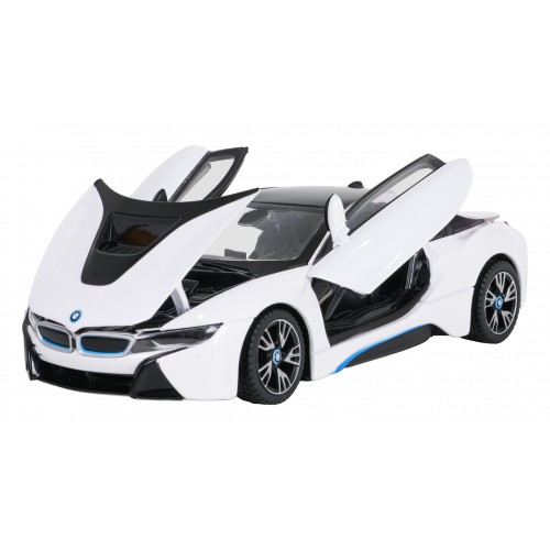 Kovové auto 1:24 BMW i8 bílé barvy RASTAR