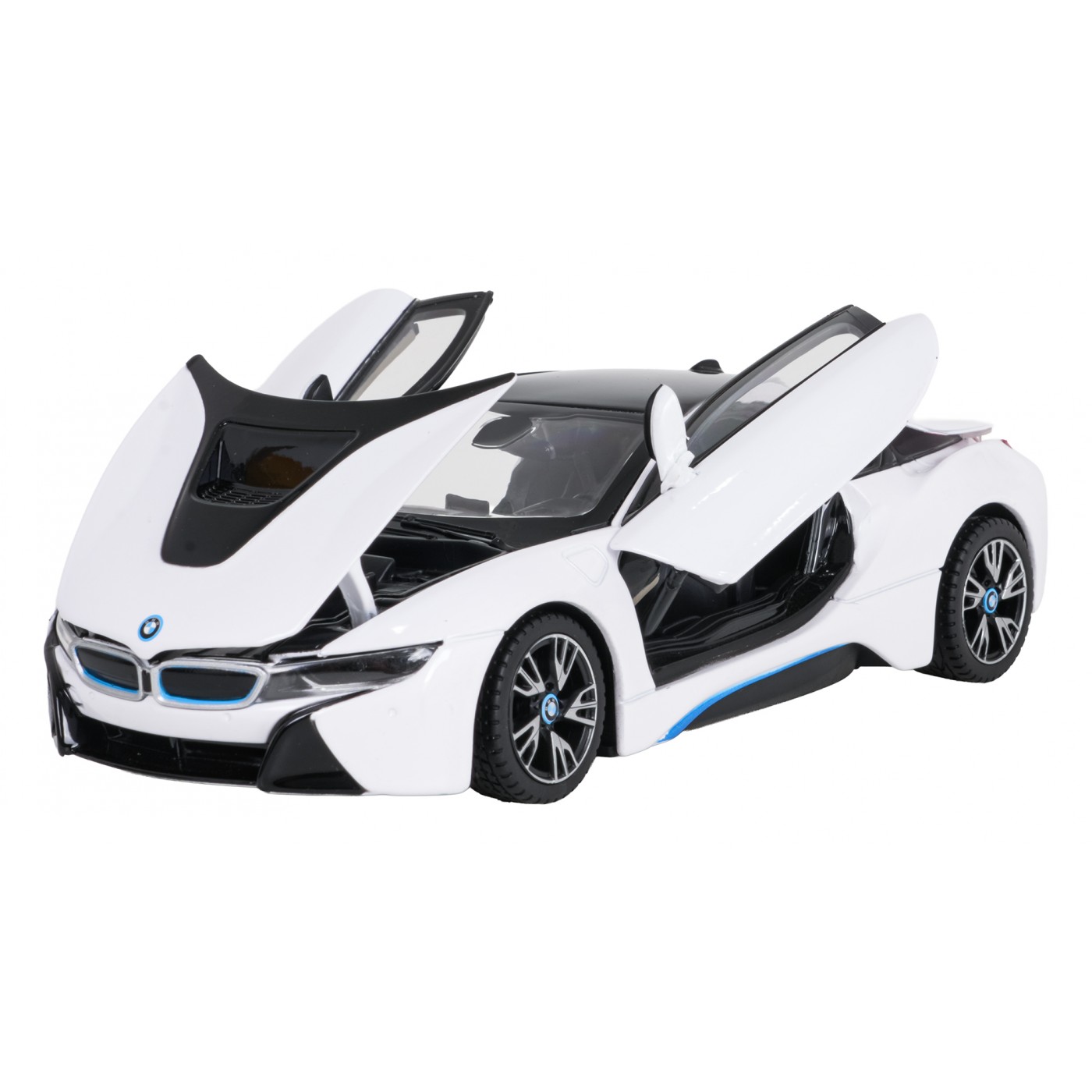 Kovové auto 1:24 BMW i8 bílé barvy RASTAR