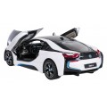 Kovové auto 1:24 BMW i8 bílé barvy RASTAR