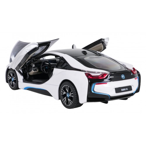 Kovové auto 1:24 BMW i8 bílé barvy RASTAR