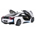 Kovové auto 1:24 BMW i8 bílé barvy RASTAR