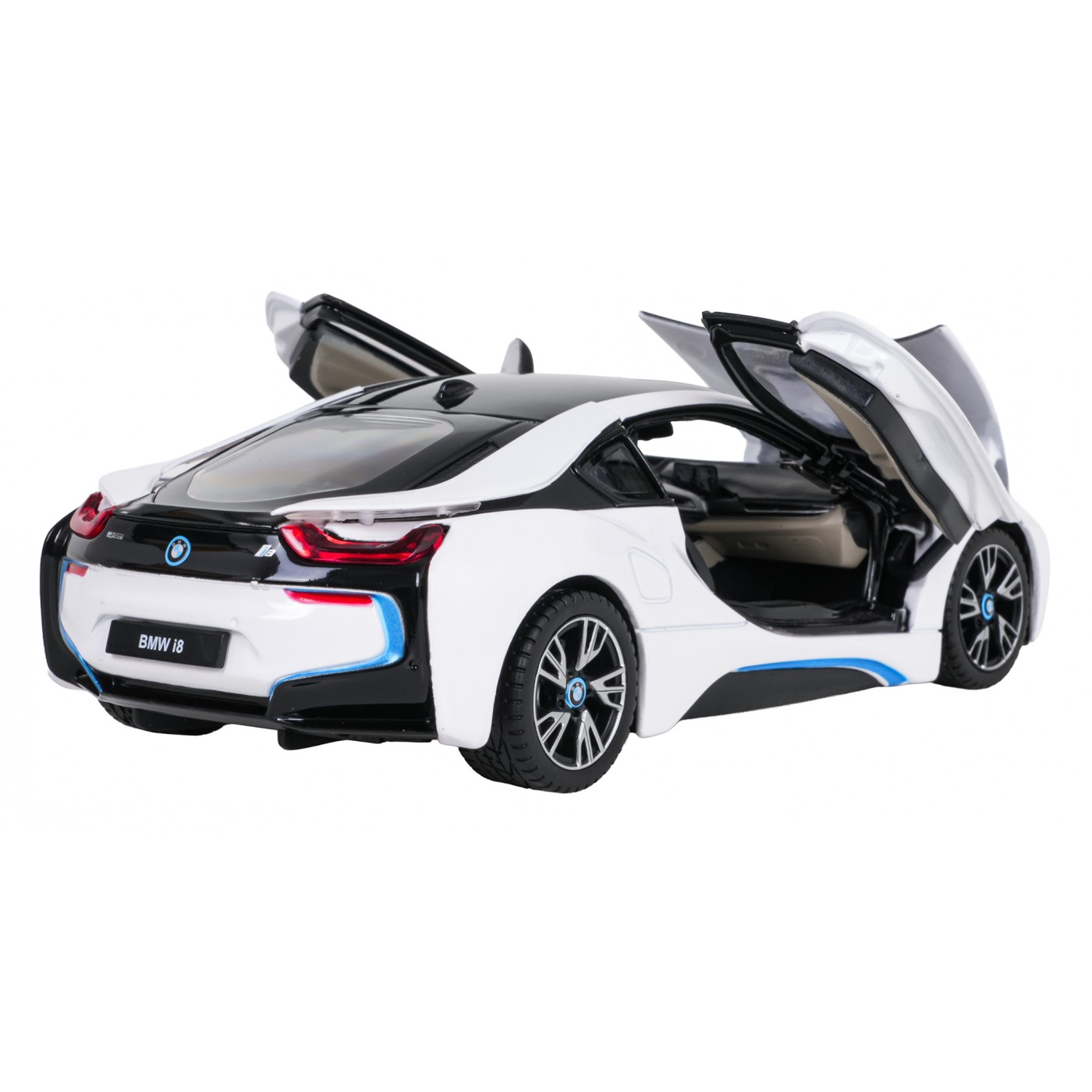 Kovové auto 1:24 BMW i8 bílé barvy RASTAR