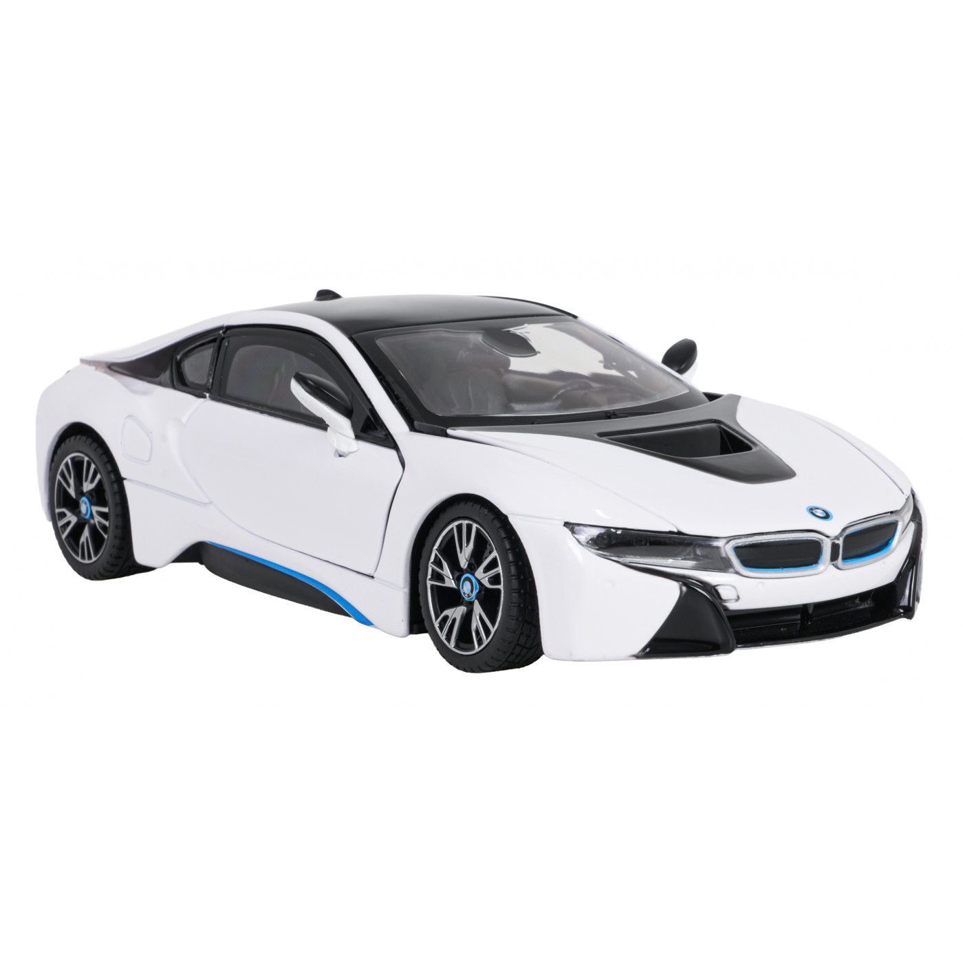 Kovové auto 1:24 BMW i8 bílé barvy RASTAR