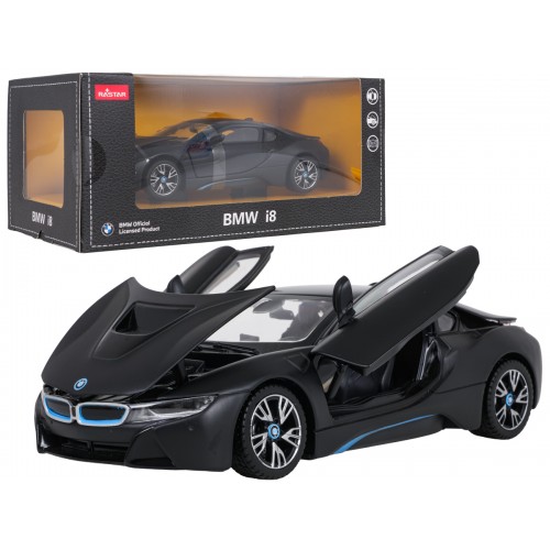 Kovové auto 1:24 BMW i8 černé RASTAR