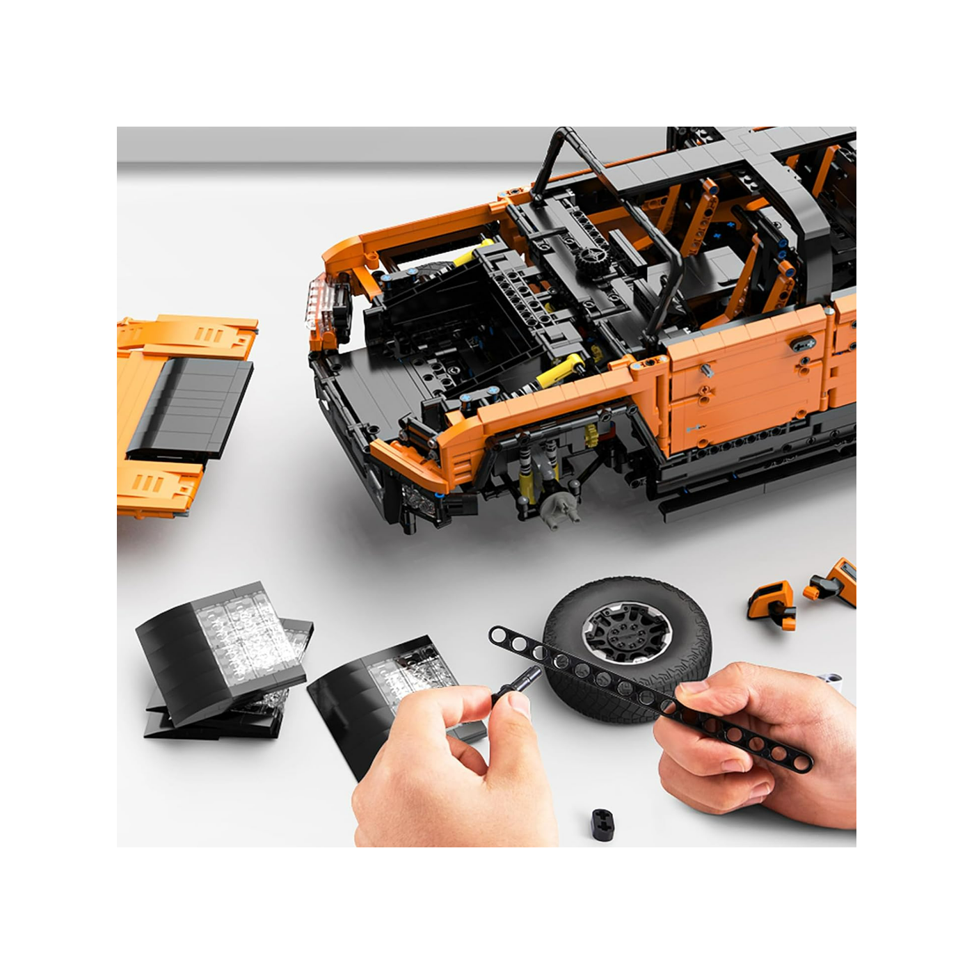 Bloky R/C Car 1:10 Hummer EV Orange RASTAR