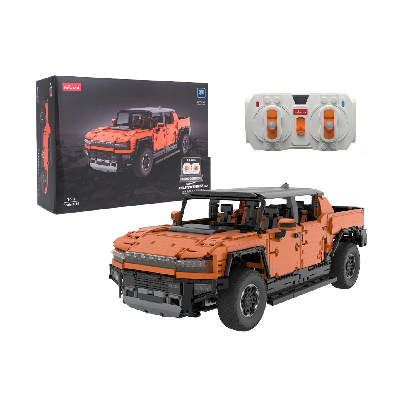 Bloky R/C Car 1:10 Hummer EV Orange RASTAR