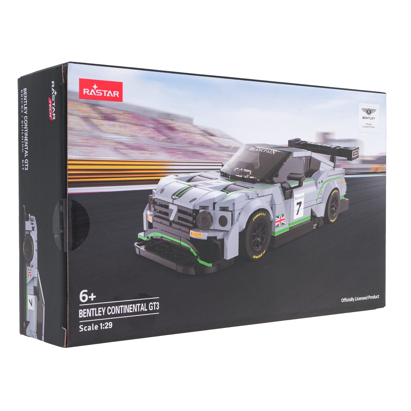 Autodíly 1:29 Bentley Continental GT3 šedé RASTAR