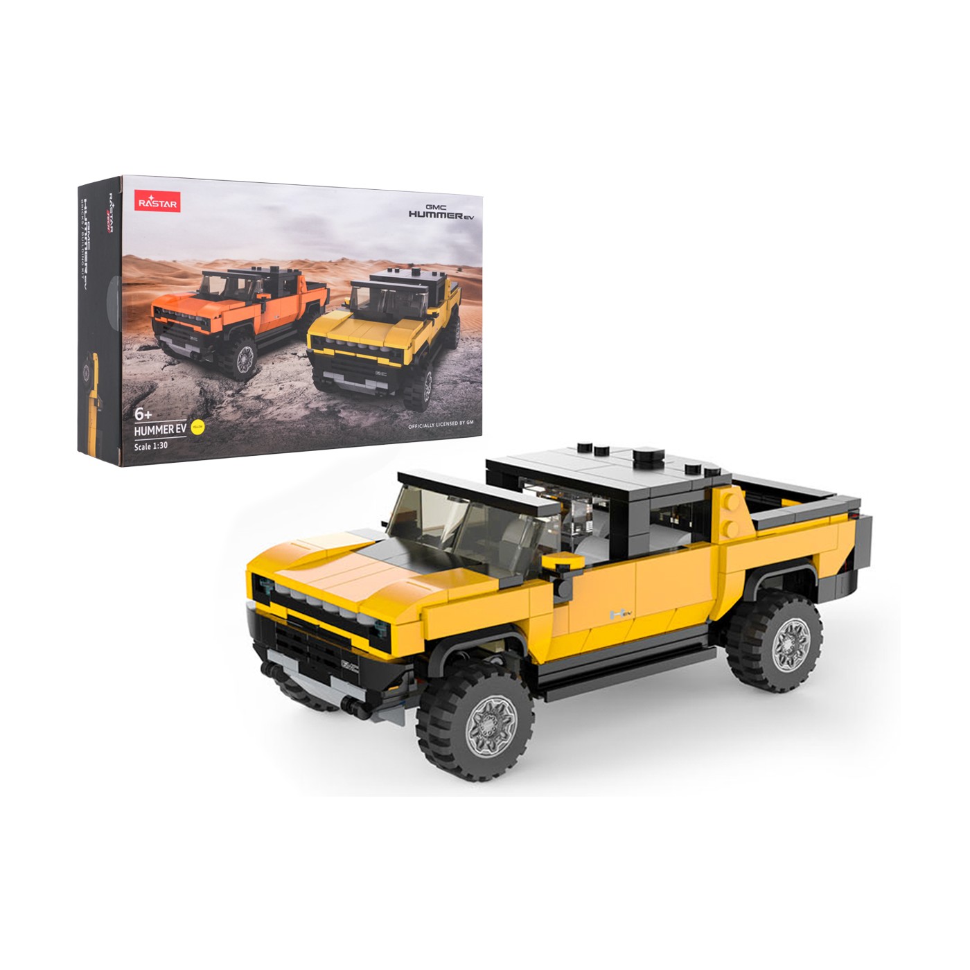 Autobloky 1:30 Hummer EV Žlutý RASTAR