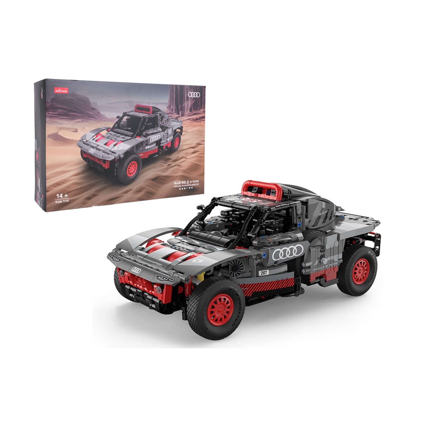 Autodíly 1:14 Audi RS Q e-tron šedé barvy RASTAR