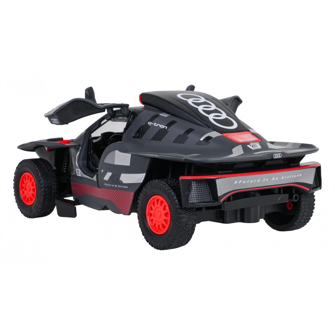 Kovové auto 1:24 AUDI RS Q e-tron šedé RASTAR