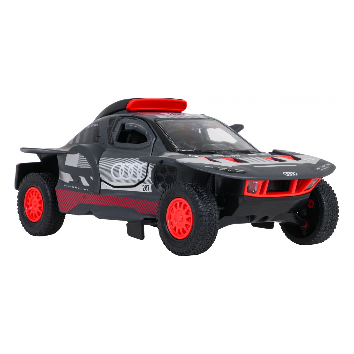 Kovové auto 1:24 AUDI RS Q e-tron šedé RASTAR