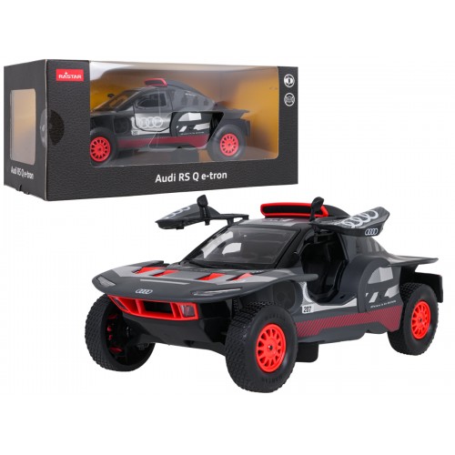 Kovové auto 1:24 AUDI RS Q e-tron šedé RASTAR