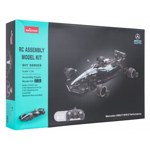 R/C auto 1:16 Mercedes-AMG F1 W16 E Performance stavebnice černá RASTAR