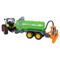 Zelený sudový traktor R/C 1:24