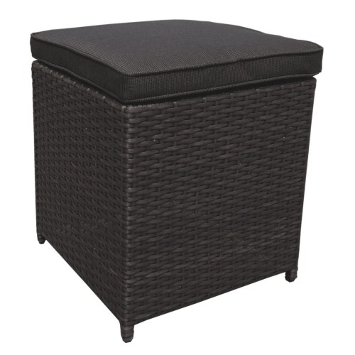 Sada zahradního nábytku 4v1 Brazen Techorattan Corner Table 2 Pouffes 15 polštářů