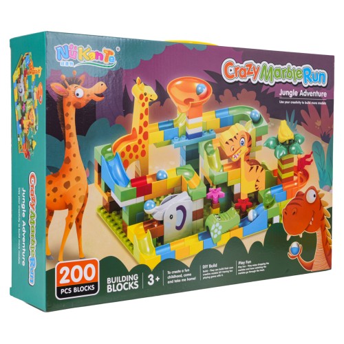 Kuličková dráha Jungle bricks 200el.