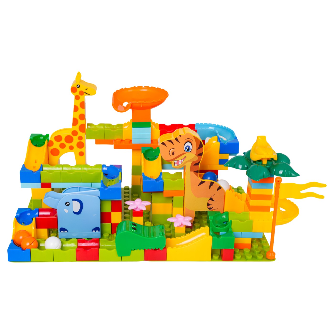 Kuličková dráha Jungle bricks 200el.