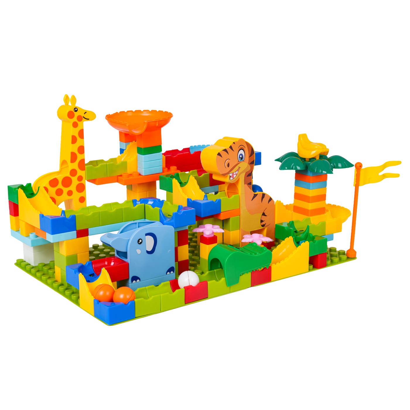 Kuličková dráha Jungle bricks 200el.