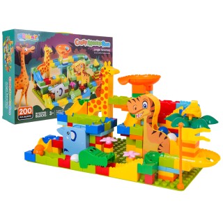 Kuličková dráha Jungle bricks 200el.