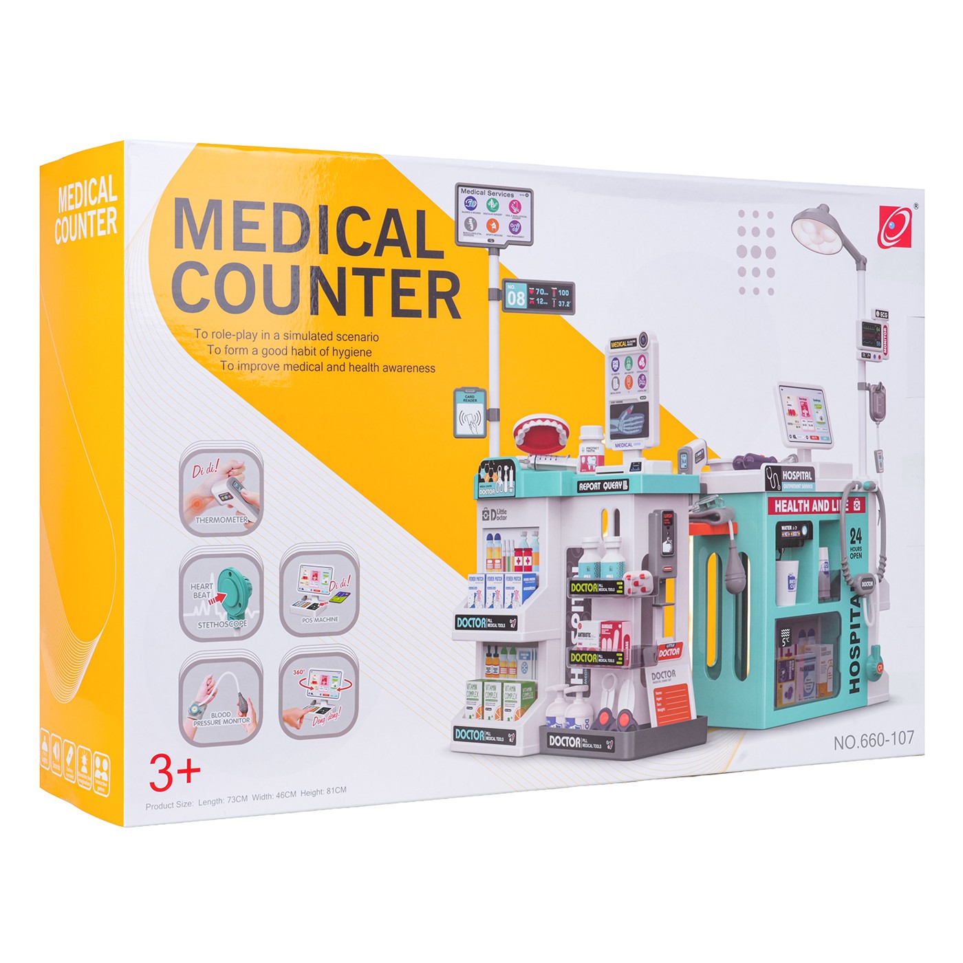 Sada MEGA Little Doctor Set Blue 77el.