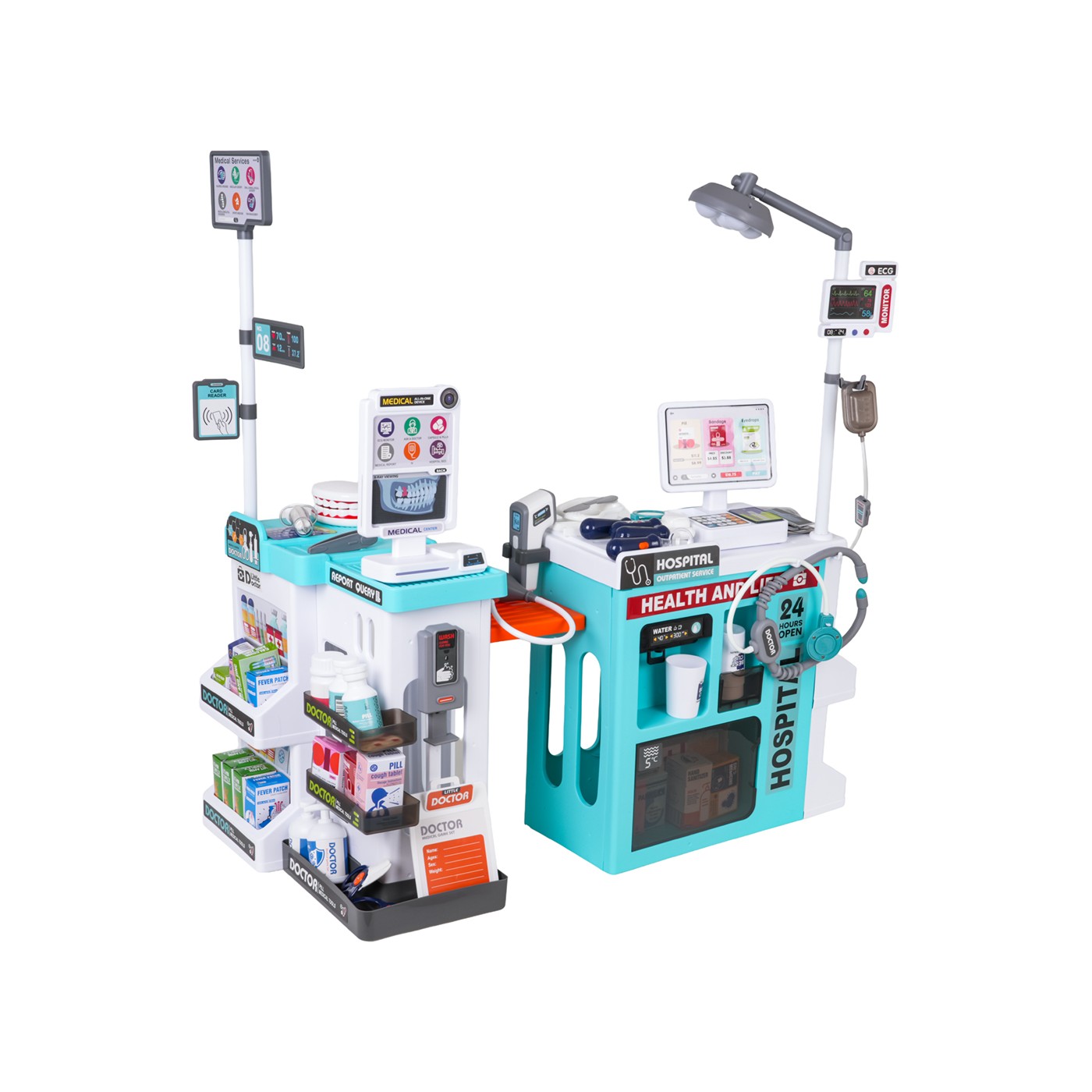 Sada MEGA Little Doctor Set Blue 77el.