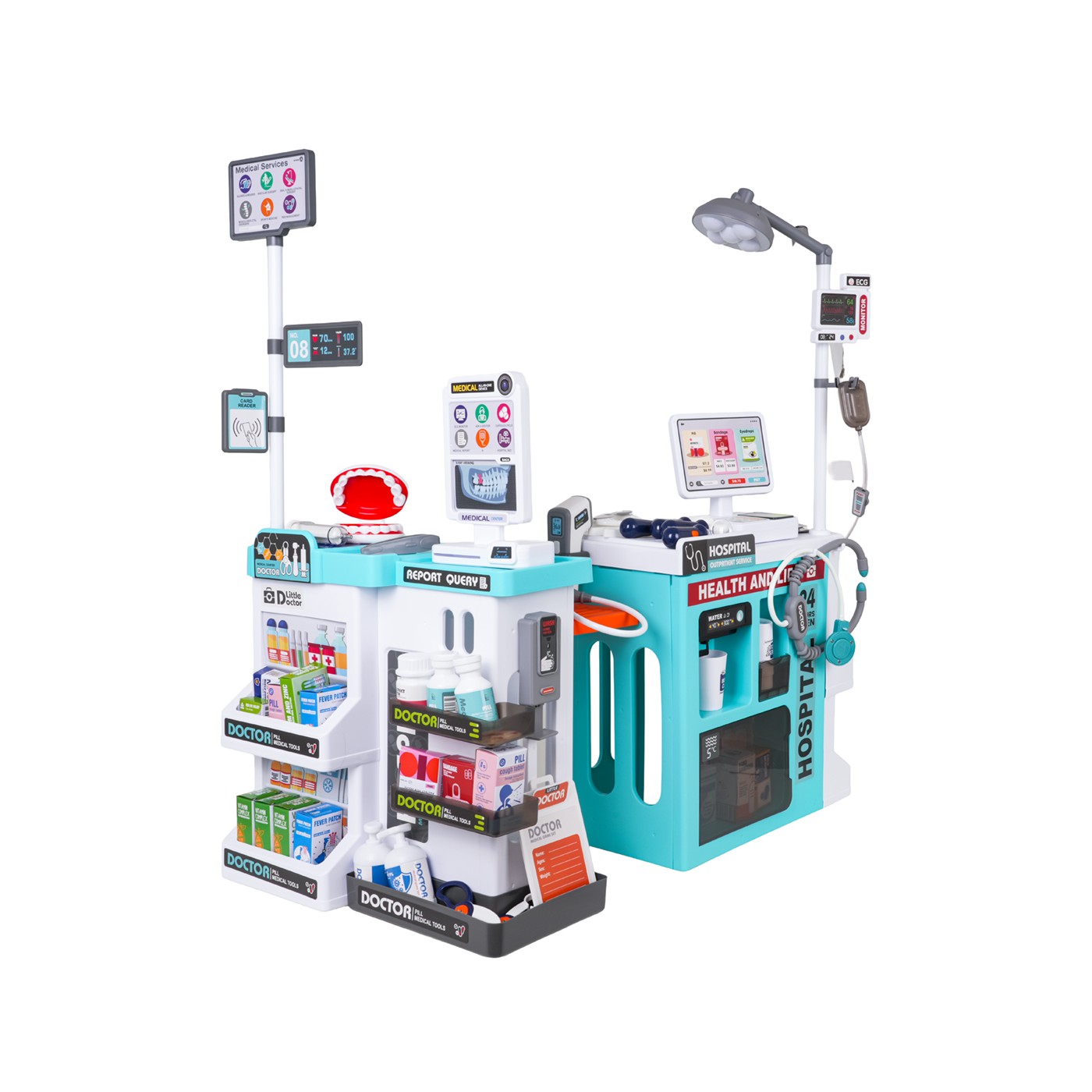 Sada MEGA Little Doctor Set Blue 77el.