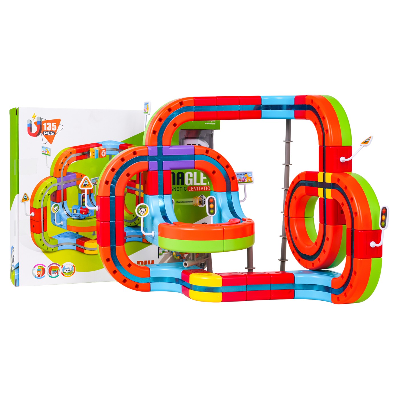 Magnetické barevné železnice 135el.