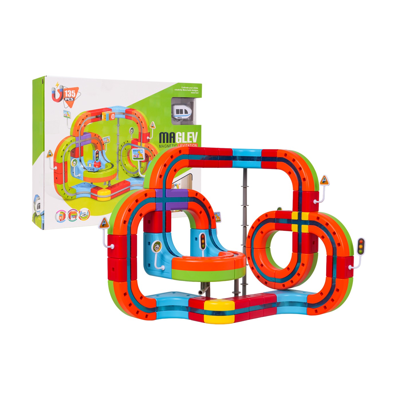 Magnetické barevné železnice 135el.