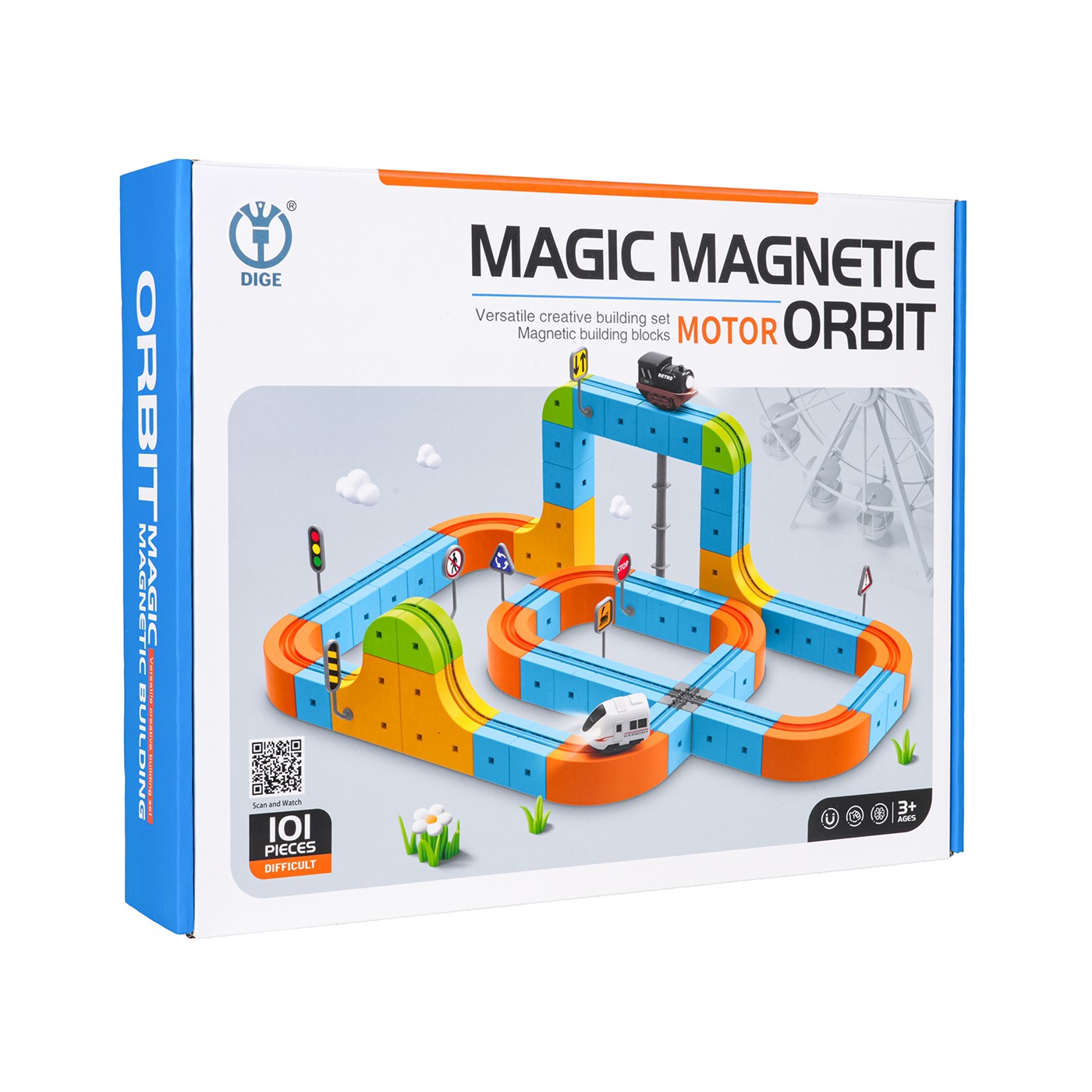 Magnetické barevné stopy 101el.