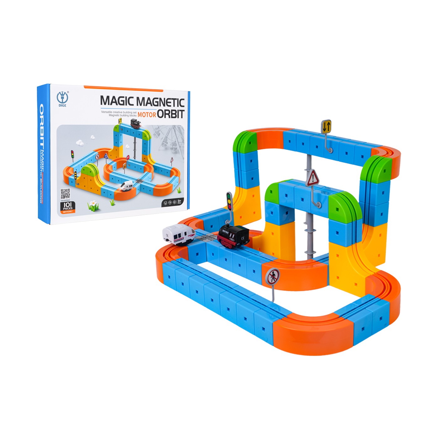 Magnetické barevné stopy 101el.