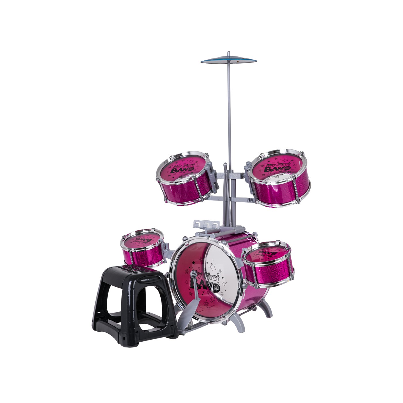 Velké bicí ROCK BAND, růžové