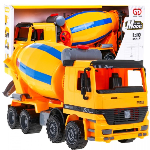 Míchačka betonu pro děti 3+ Realistický model 1:10 + Pohyblivé prvky + Rotující hruška