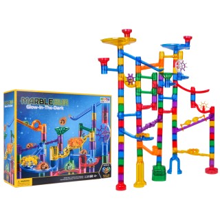 Dráha s kuličkami svítícími ve tmě, 118 dílků.